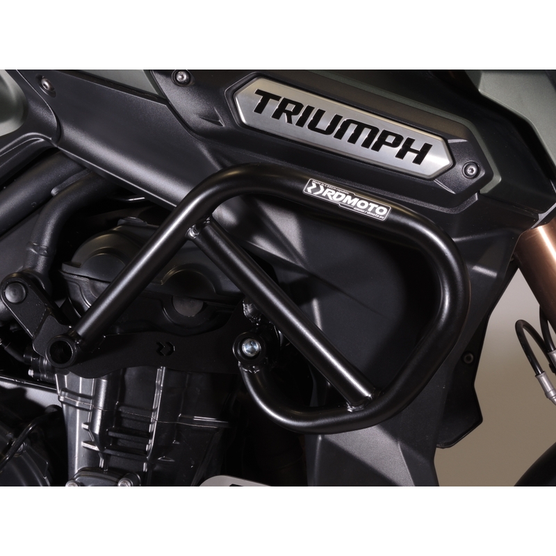Ochranné rámy motoru RDMOTO matná černá pro TRIUMPH Tiger 1200 Explorer / GT Explorer 2011-2015