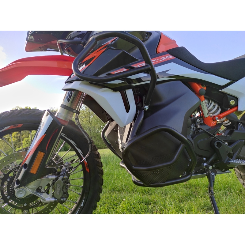 Ochranné rámy motoru RDMOTO matná černá vrchní a spodní pro KTM Adventure 790 / R 2019-2020, KTM Adventure 890 /R/L 2021-2022