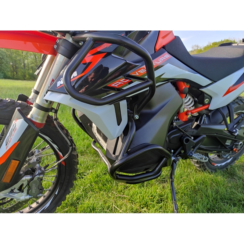 Ochranné rámy motoru RDMOTO matná černá vrchní a spodní pro KTM Adventure 790 / R 2019-2020, KTM Adventure 890 /R/L 2021-2022