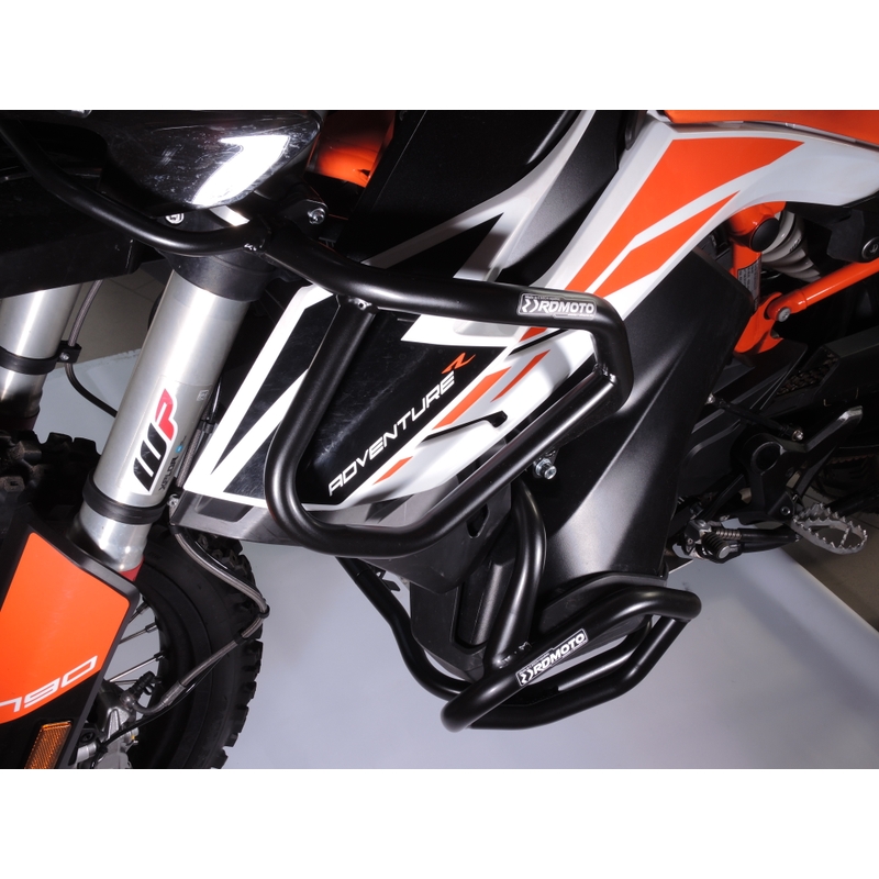 Ochranné rámy motoru RDMOTO matná černá vrchní a spodní pro KTM Adventure 790 / R 2019-2020, KTM Adventure 890 /R/L 2021-2022