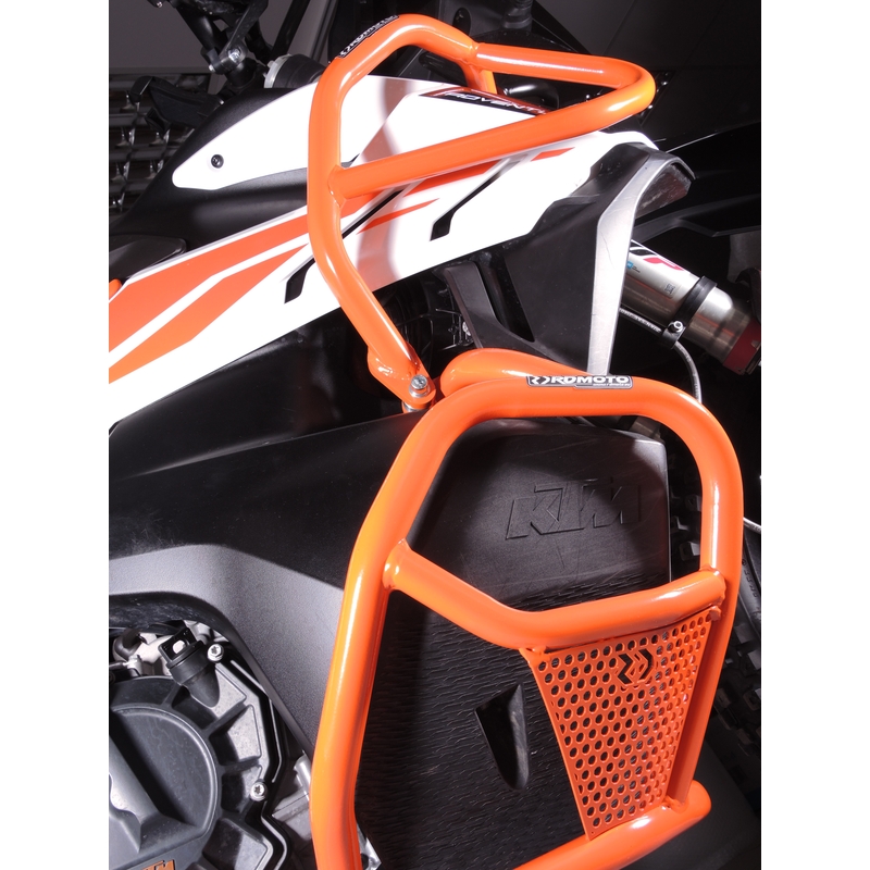 Ochranné rámy motoru RDMOTO oranžová vrchní a spodní