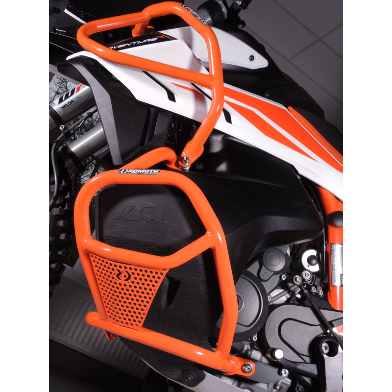 Ochranné rámy motoru RDMOTO oranžová vrchní a spodní
