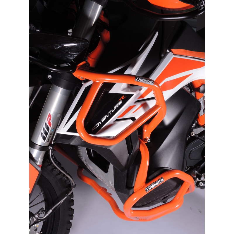Ochranné rámy motoru RDMOTO oranžová vrchní a spodní