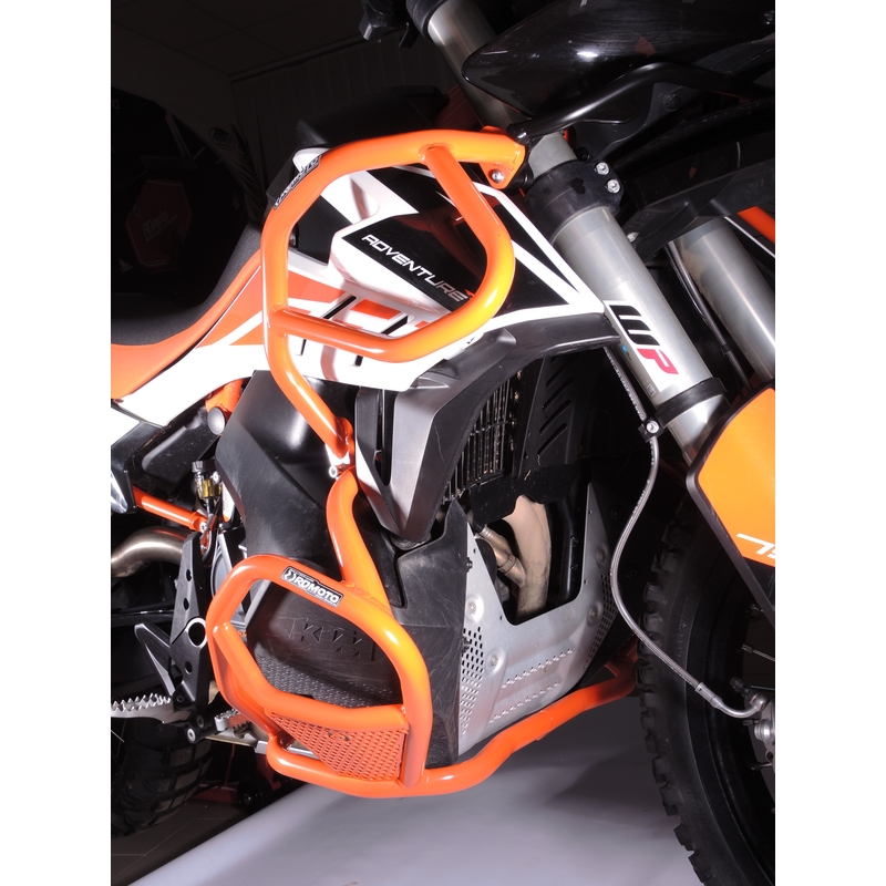 Ochranné rámy motoru RDMOTO oranžová vrchní a spodní