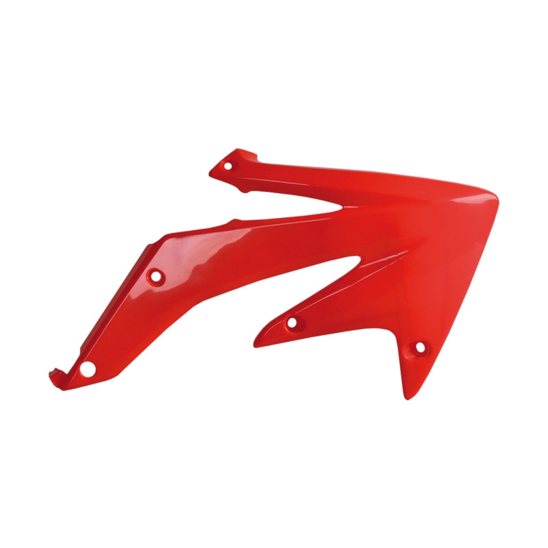 Spoilery chladiče POLISPORT (pár) červená CR 04 pro HONDA CRF 450 R 2005-2008
