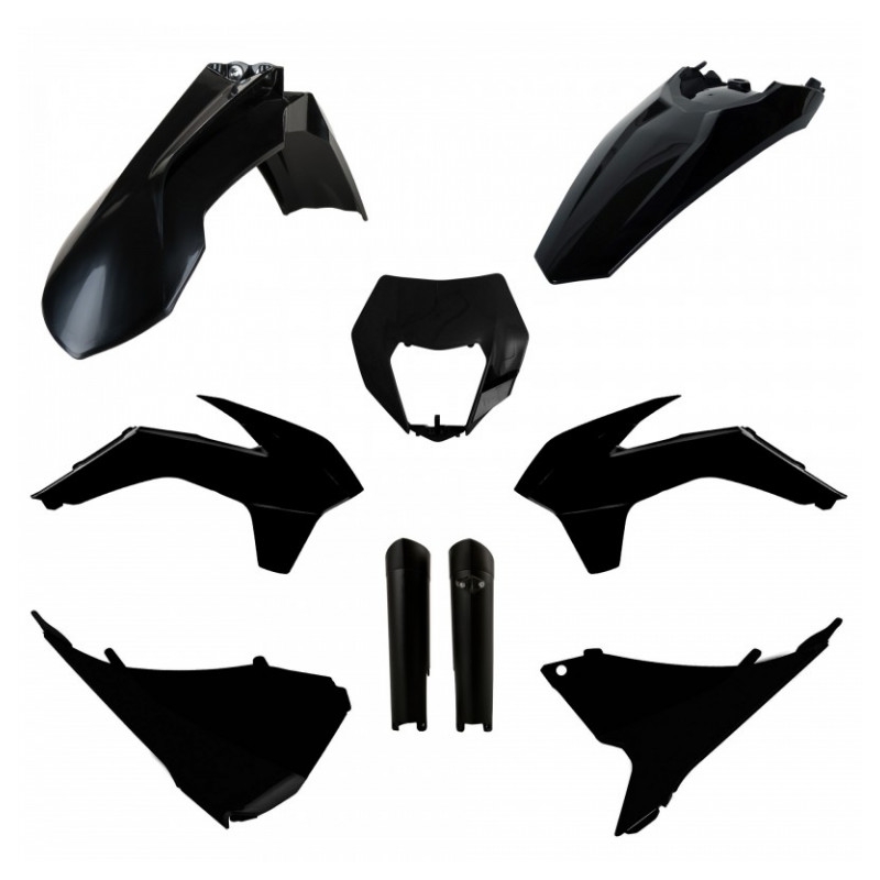 Sada plastů POLISPORT černý pro KTM XC-W 300 2014-2015