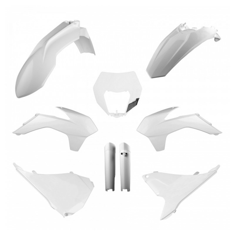 Sada plastů POLISPORT White KTM pro KTM XC-W 300 2014-2015