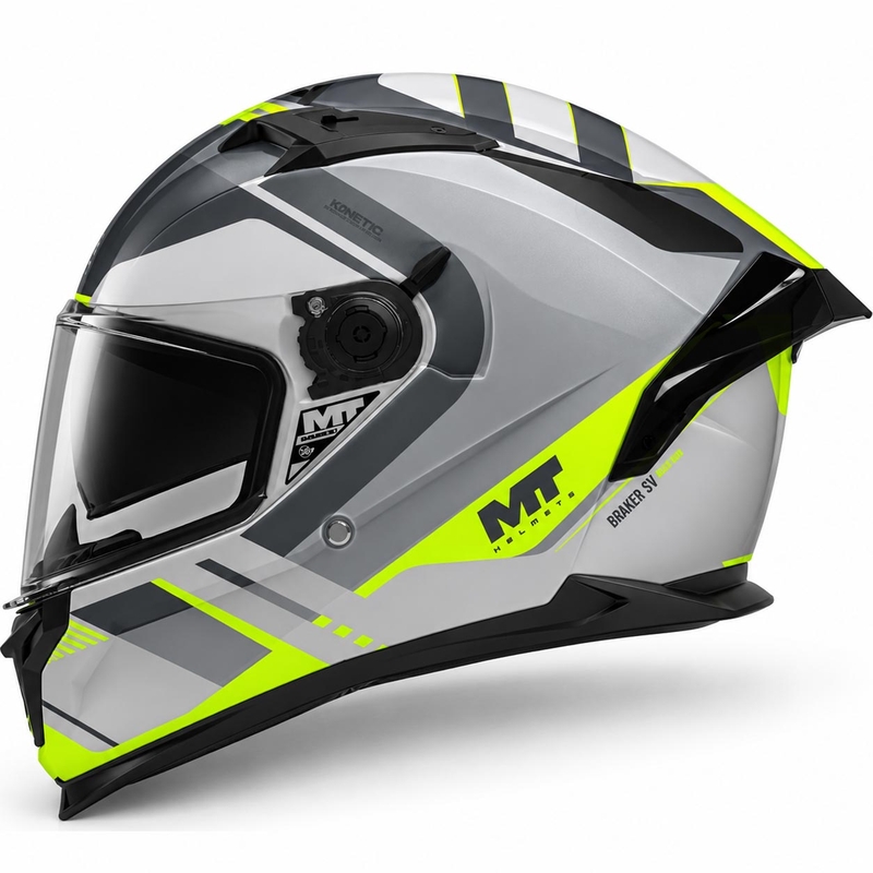 Integrální helma na motorku MT Braker SV Inception C2 šedo-fluo žlutá