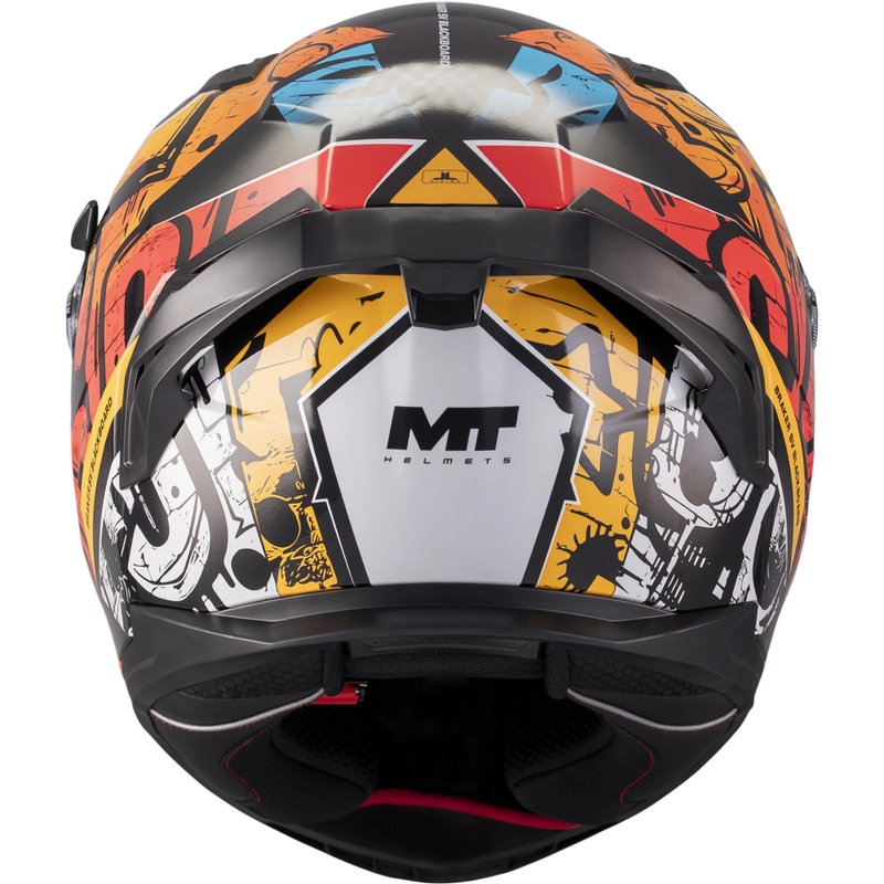 Integrální helma na motorku MT Braker SV Blackboard B5 černo-modro-červená