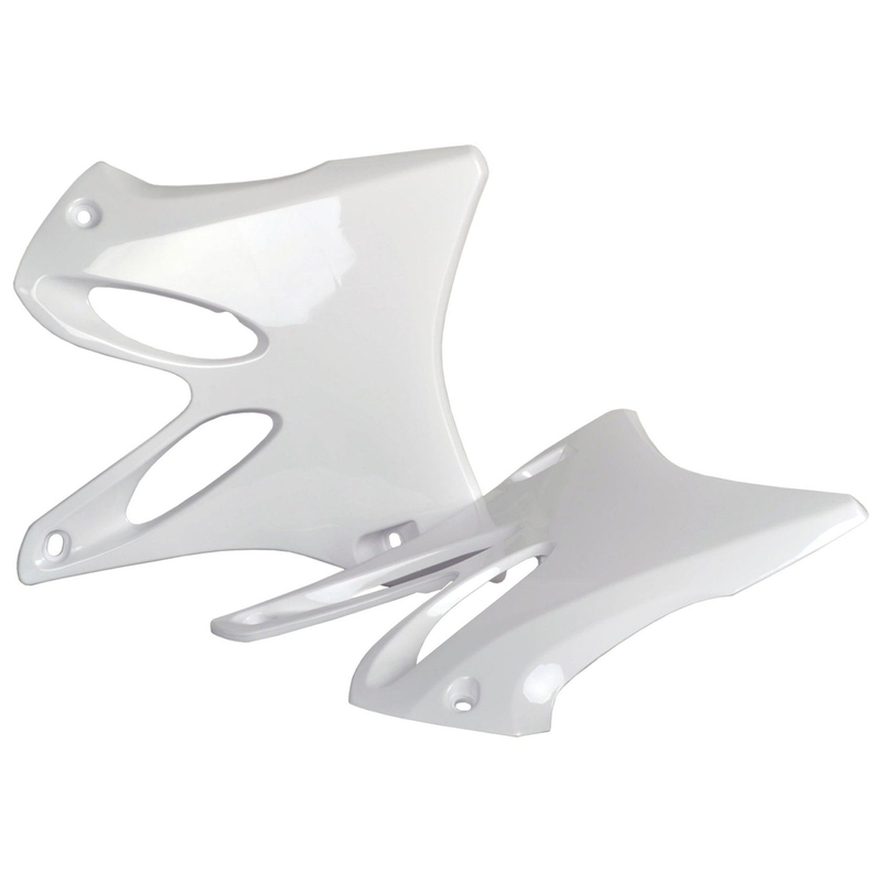 Spoilery chladiče POLISPORT (pár) bílá pro YAMAHA YZ 125 2002-2014, YAMAHA YZ 250 2002-2014