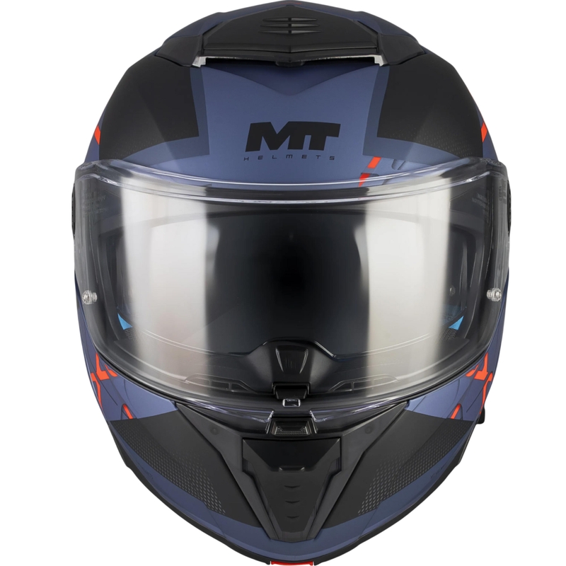 Výklopná helma na motorku MT Atom 2 SV Change C17 matná černo-modrá