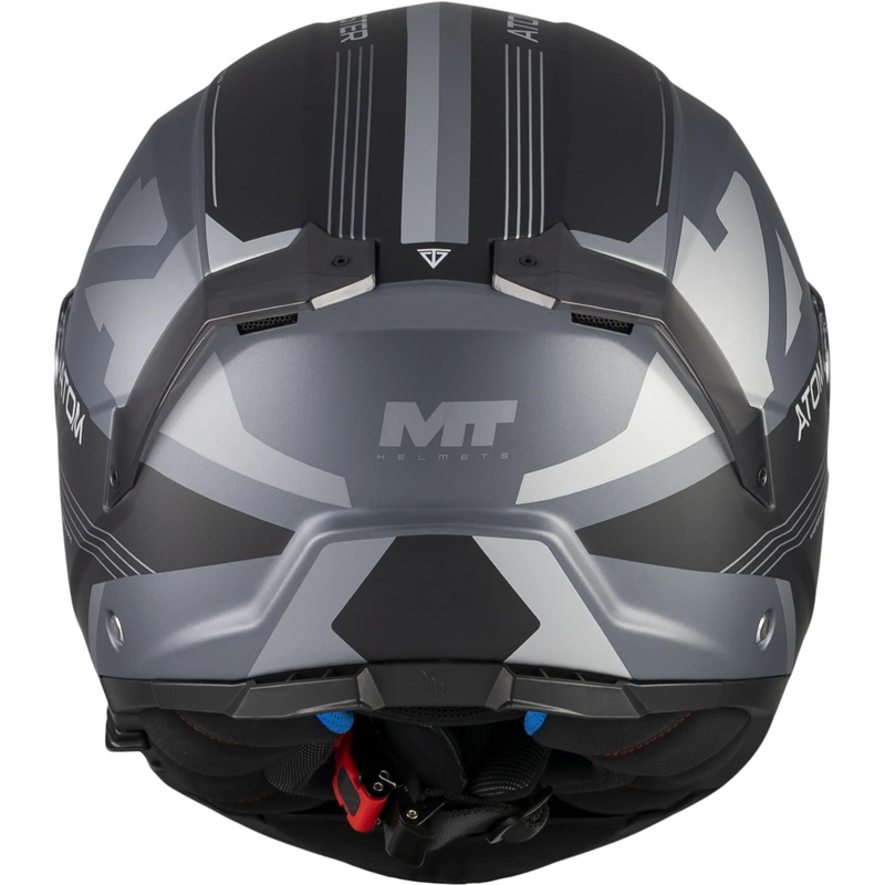 Výklopná helma na motorku MT Atom 2 SV Kaster C2 matná černo-šedá
