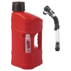 Kanystr POLISPORT PROOCTANE 8464600001 10 l with standard cap + 100 ml mixer + hose průhledná červená