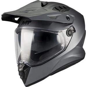 Enduro helma na motorku MT Track SV Pure A2 matná šedá