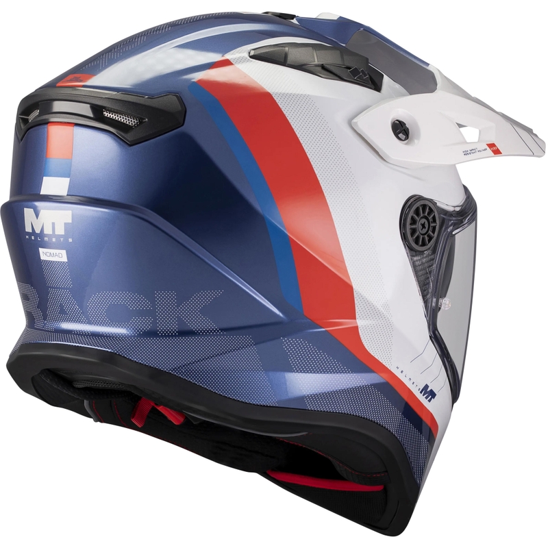 Enduro helma na motorku MT Track SV Nomad C0 modro-bílo-červená