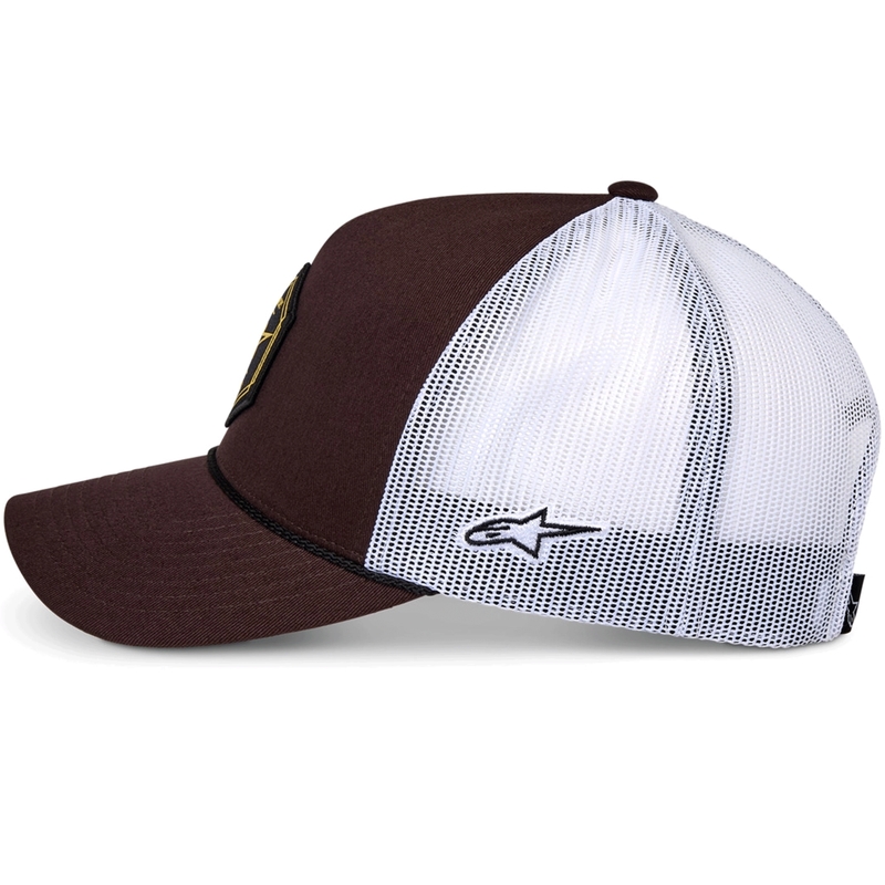 Kšiltovka Alpinestars Hexeon Trucker hnědo-bílá