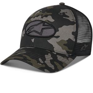 Kšiltovka Alpinestars Oblique Camo Trucker černo-camo-černá