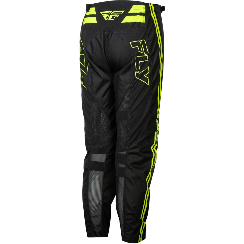 Dětské motokrosové kalhoty na motorku FLY Racing F-16 Raze černo-fluo žluté