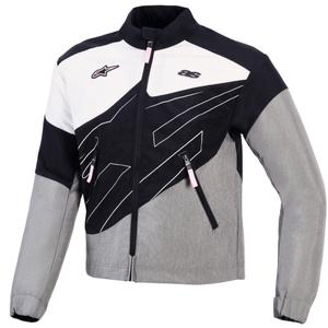 Dámská bunda na motorku Alpinestars Stella Moshell černo-šedo-bílo-růžová