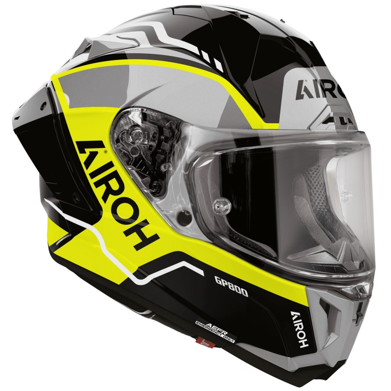 Integrální helma na motorku Airoh GP 800 Lane fluo žlutá