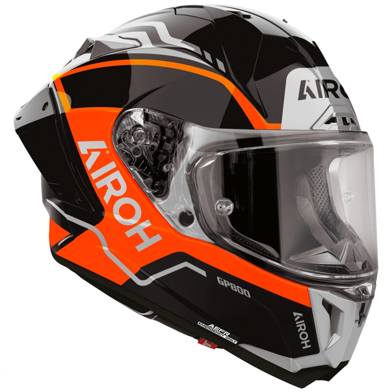 Integrální helma na motorku Airoh GP 800 Lane fluo oranžová