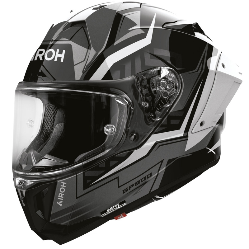 Integrální helma na motorku Airoh GP 800 Victory stříbrná