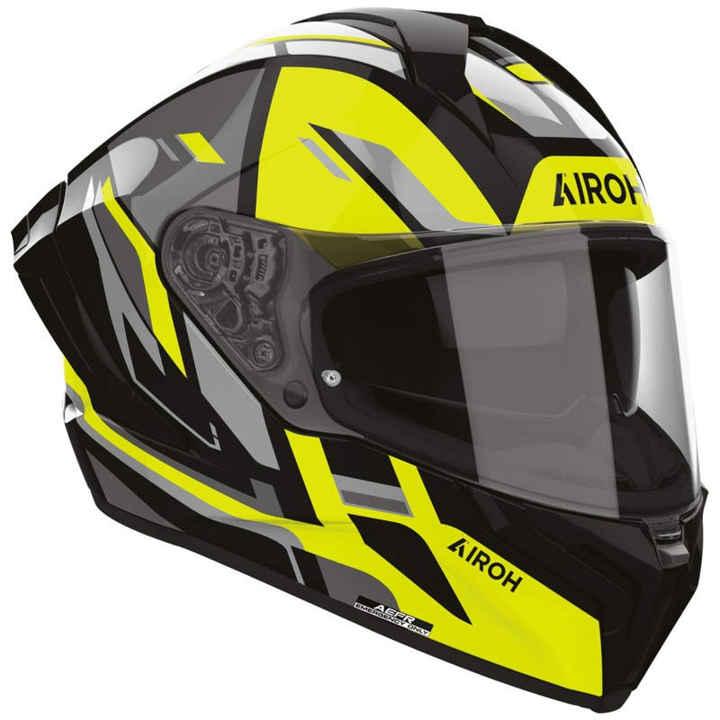 Integrální helma na motorku Airoh Matryx Sentry žlutá