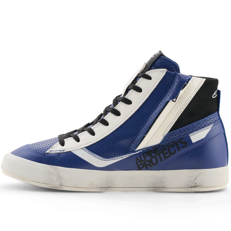 Boty na motorku Alpinestars Stated Flair modro-bílo-černé