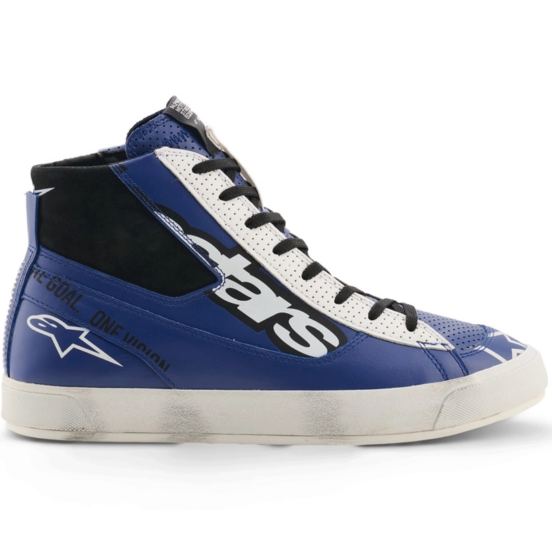 Boty na motorku Alpinestars Stated Flair modro-bílo-černé