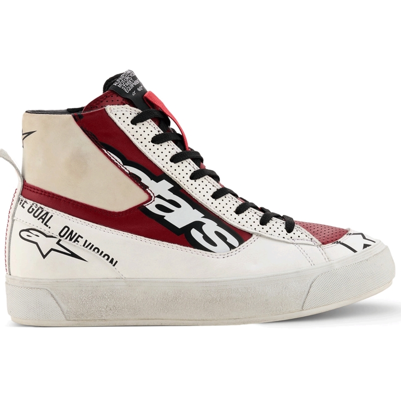 Dámské boty na motorku Alpinestars Stella Stated Flair bílo-červené