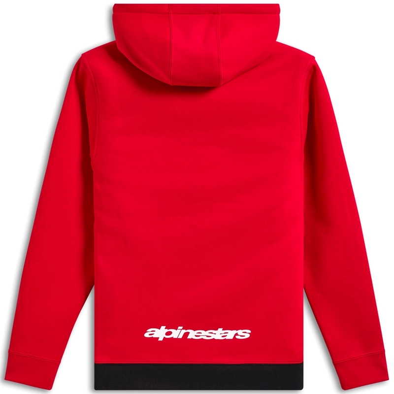 Mikina Alpinestars Parallel Hoodie červeno-černá
