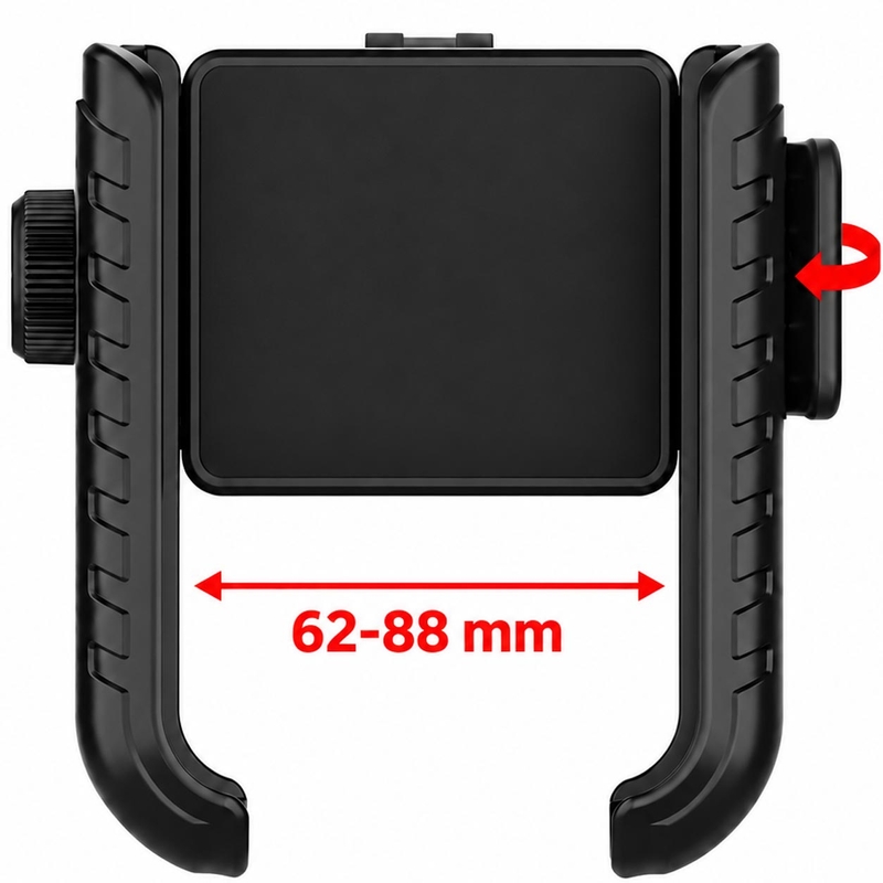 Univerzální držák na mobilní telefony Fixed Bikee Anti-Shock s antivibrací černý