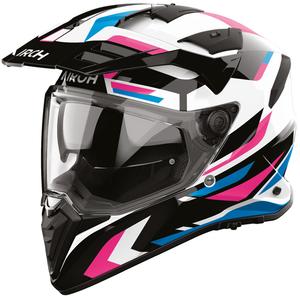 Enduro helma na motorku Airoh BADX-X Glitch růžová