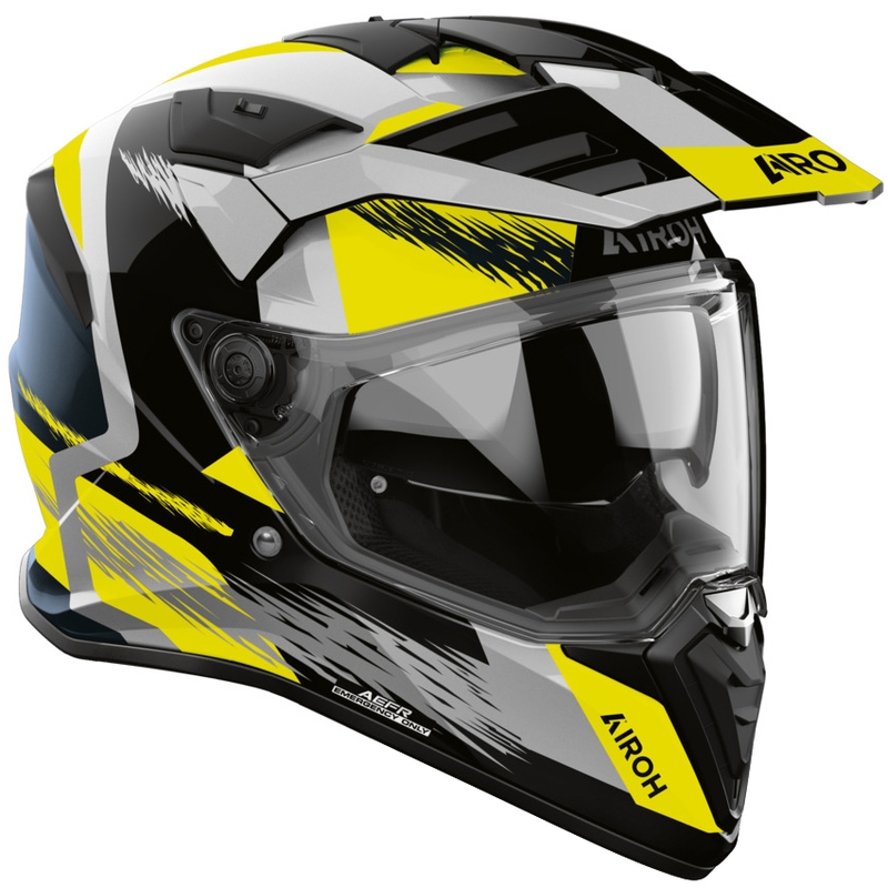 Enduro helma na motorku Airoh BADX-X Airspeed žlutá