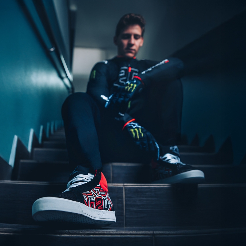 Boty na motorku Alpinestars Ride-63 Canvas FQ20 černo-bílo-červené