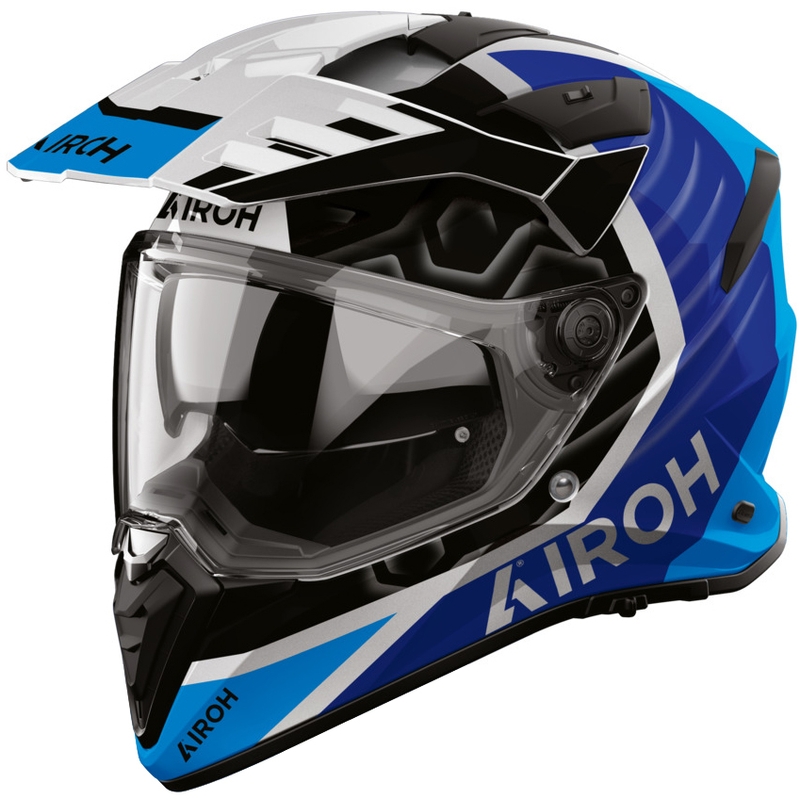 Enduro helma na motorku Airoh BADX-X Cube modrá