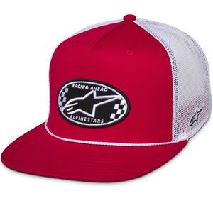 Kšiltovka Alpinestars Contender Trucker červeno-bílá