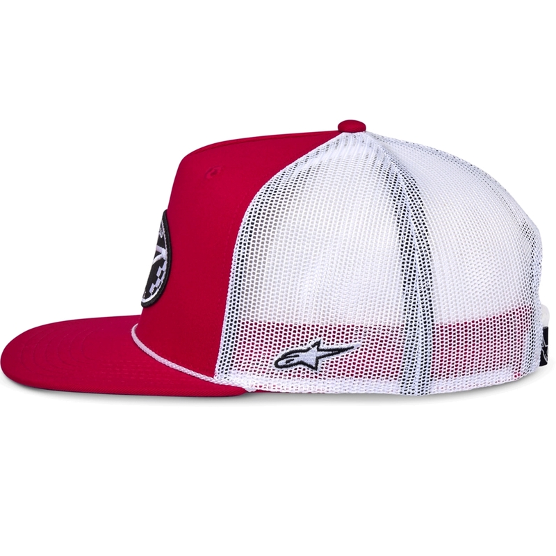 Kšiltovka Alpinestars Contender Trucker červeno-bílá