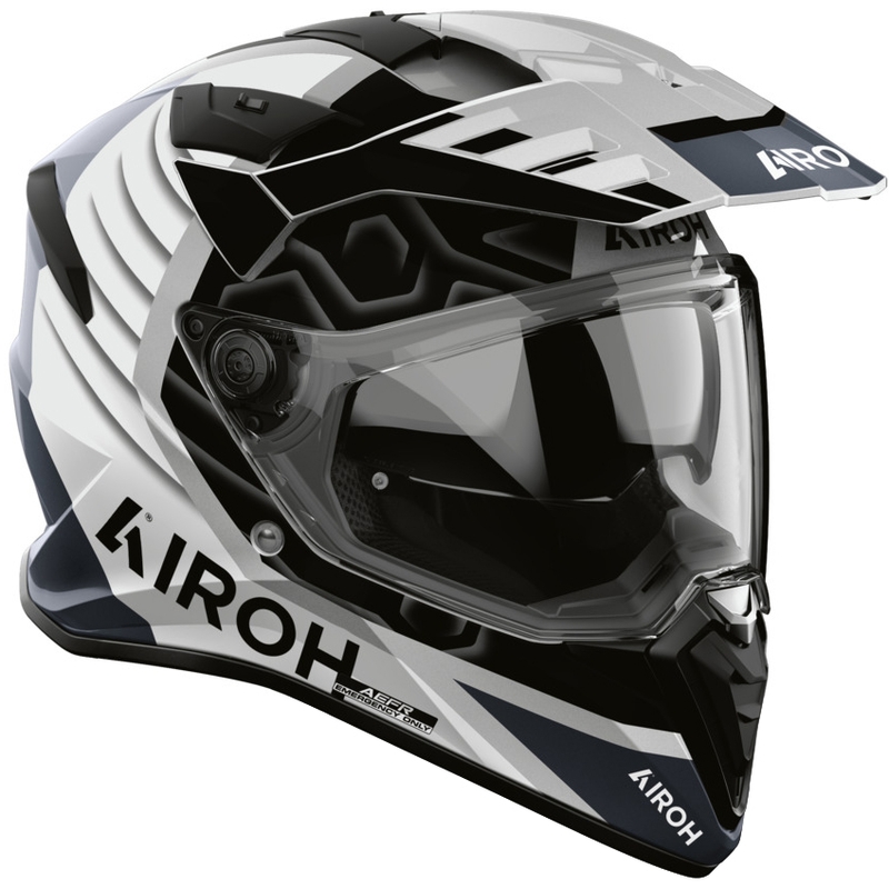 Enduro helma na motorku Airoh BADX-X Cube šedá