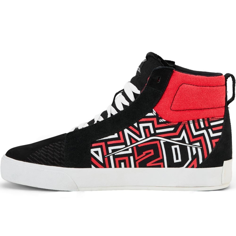 Boty na motorku Alpinestars Ride-63 Canvas FQ20 černo-bílo-červené
