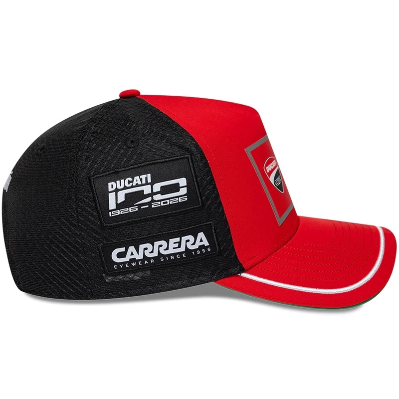 Kšiltovka Ducati New Era Lenovo Bagnaia 63 černo-červená
