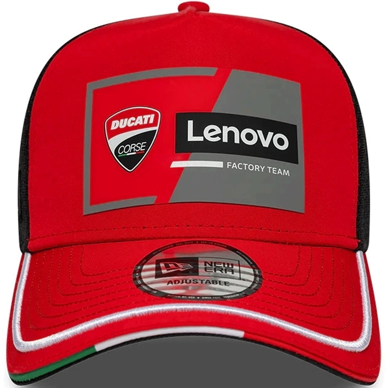 Kšiltovka Ducati New Era Lenovo černo-červená