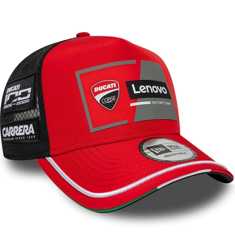 Kšiltovka Ducati New Era Lenovo černo-červená