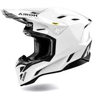 Motokrosová helma na motorku Airoh Aviator Factory Color bílá