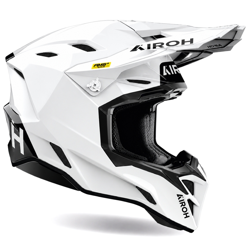 Motokrosová helma na motorku Airoh Aviator Factory Color bílá