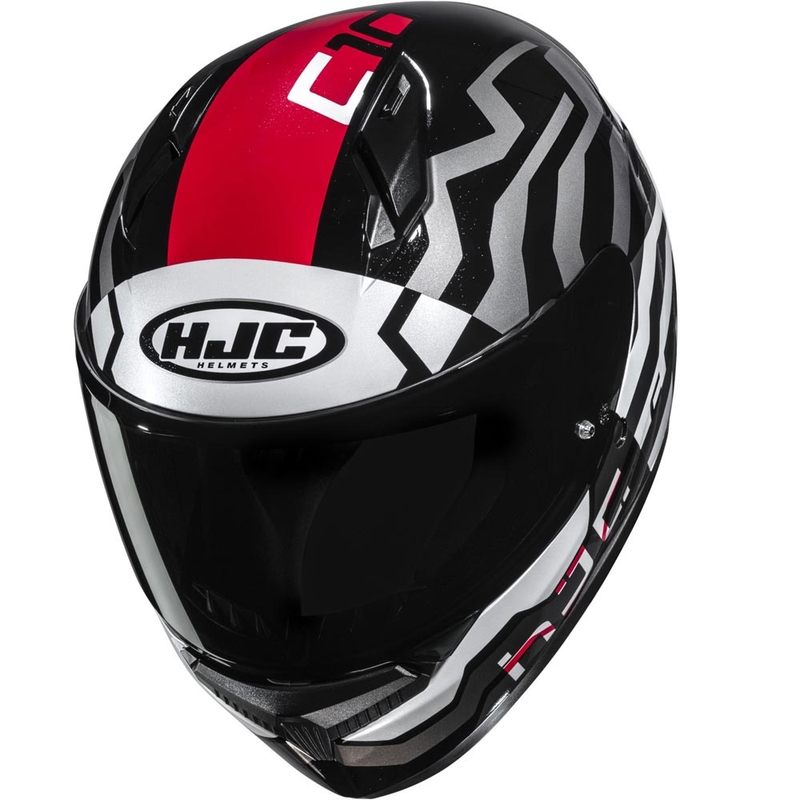 Integrální helma na motorku HJC C10 Blade MC1 černo-bílo-červená