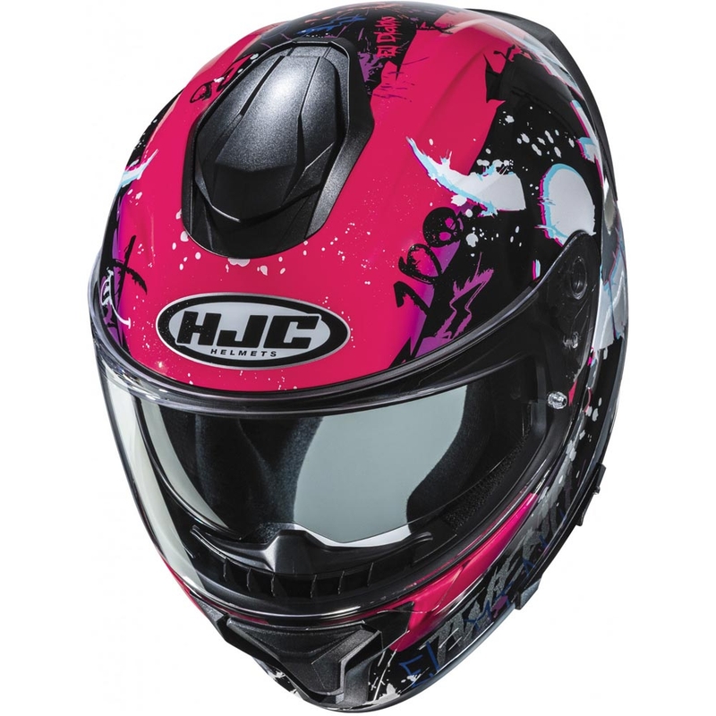 Integrální helma na motorku HJC C71 FQ20 MC8 černo-růžová