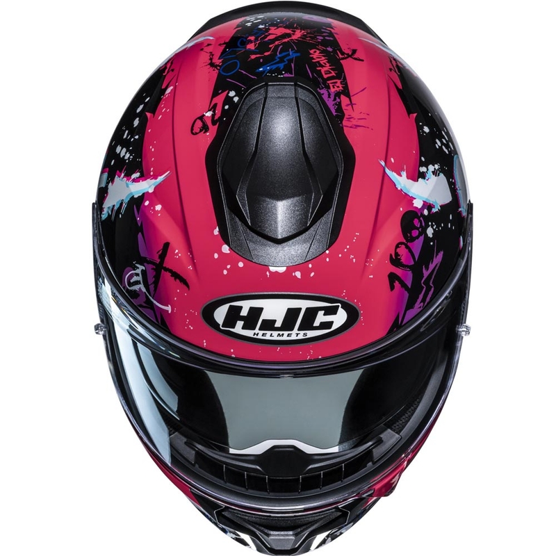 Integrální helma na motorku HJC C71 FQ20 MC8 černo-růžová