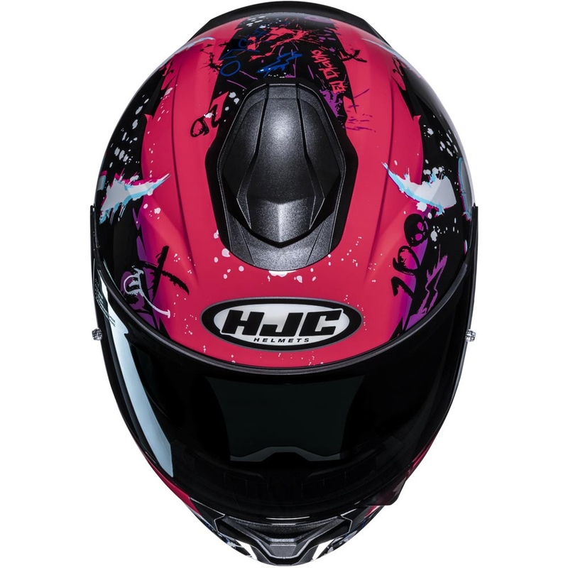 Integrální helma na motorku HJC C71 FQ20 MC8 černo-růžová