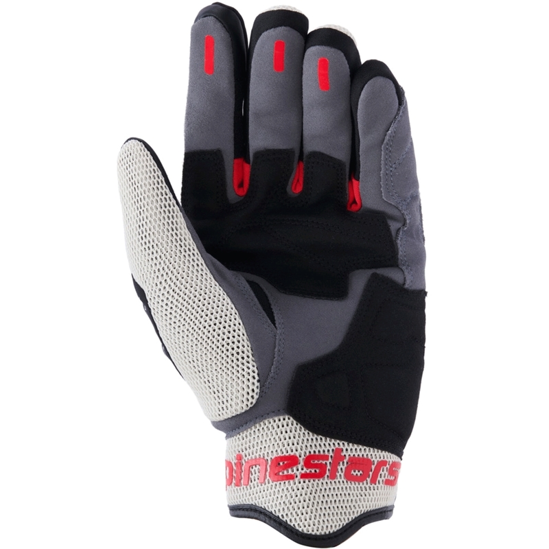 Rukavice na motorku Alpinestars Mogress Airflow černo-krémovo-červené